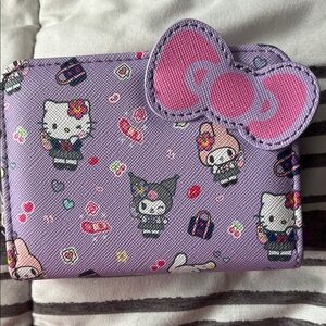 Hello Kitty Lavender and Pink Kids Wallet